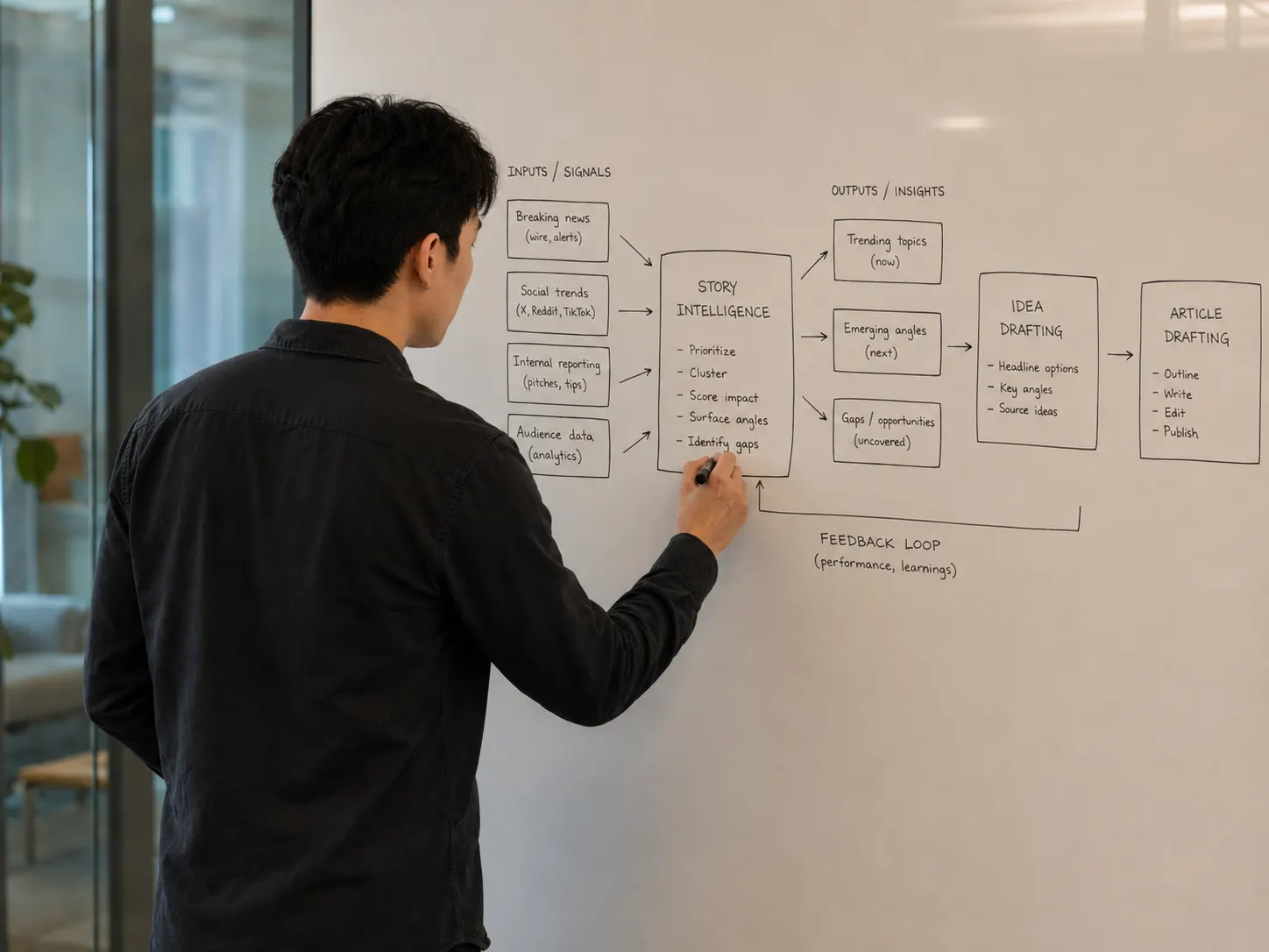 A workflow diagnosis session